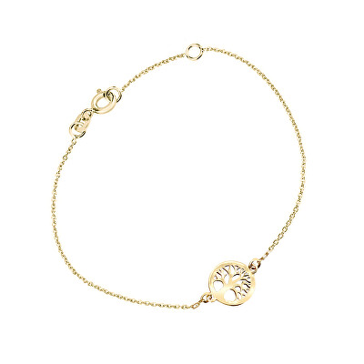 Cutie Jewellery - Náramek ze žlutého zlata Strom života Z5030-60-X-1