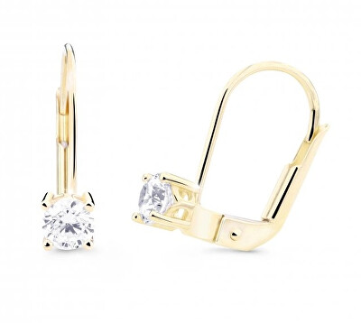 Cutie Jewellery - Náušnice ze žlutého zlata se zirkony Z8025-55-10-X-1