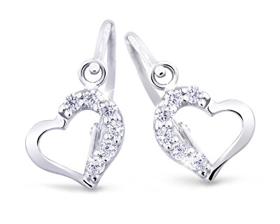 Cutie Jewellery - Něžné dětské náušnice z bílého zlata C2757-10-X-2