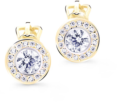 Cutie Jewellery - Něžné náušnice pecky s třpytivými zirkony Z8028-30-10-X-1