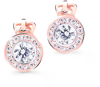 Cutie Jewellery - Něžné náušnice pecky s třpytivými zirkony Z8028-30-10-X-4