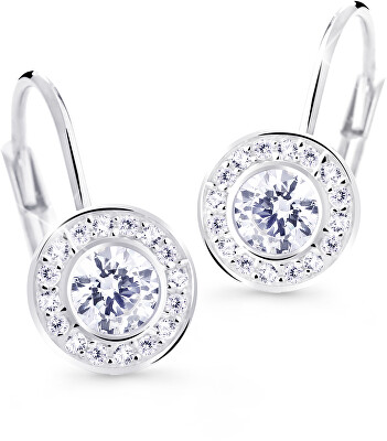 Cutie Jewellery - Něžné náušnice s třpytivými zirkony Z8028-50-10-X-2