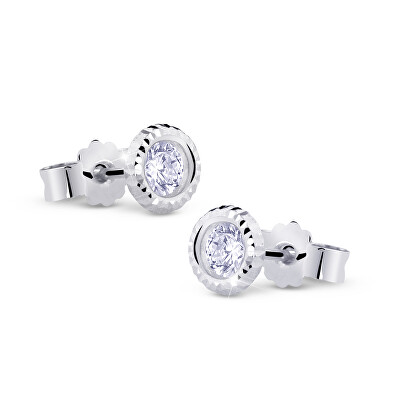 Cutie Jewellery - Něžné náušnice z bílého zlata se zirkony Z5024-20-10-X-2