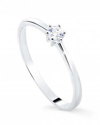 Cutie Jewellery - Něžný prsten z bílého zlata Z8011-10-X-2