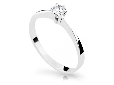 Cutie Jewellery - Něžný zásnubní prsten z bílého zlata Z6900-1877-10-X-2