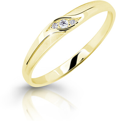 Cutie Jewellery - Něžný zásnubní prsten ze žlutého zlata Z6815–2844-10-X-1