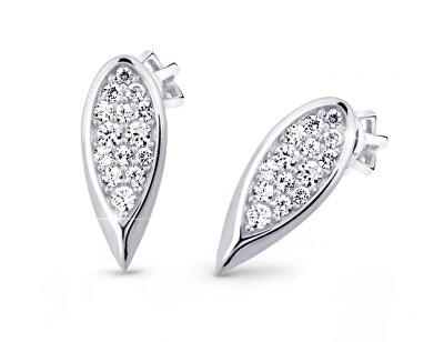 Cutie Jewellery - Okouzlující náušnice z bílého zlata se zirkony Z3063-30-10-X-2