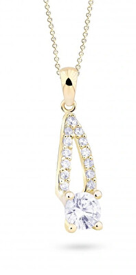 Cutie Jewellery - Okouzlující přívěsek ze žlutého zlata se zirkony Z8051-40-10-X-1