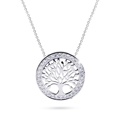 Cutie Jewellery - Originální náhrdelník z bílého zlata Strom života Z5021-40-10-X-2