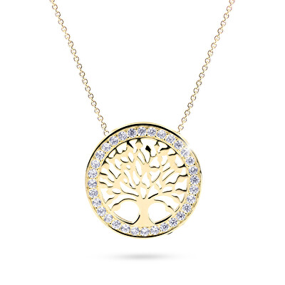 Cutie Jewellery - Originální zlatý náhrdelník Strom života Z5021-40-10-X-1
