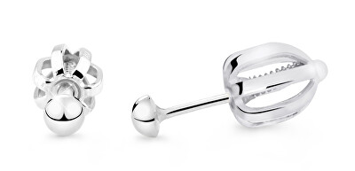 Cutie Jewellery - Peckové náušnice z bíleho zlata Z5003-30-X-2