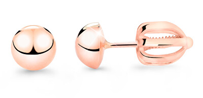 Cutie Jewellery - Peckové náušnice z růžového zlata Z5006-30-X-4