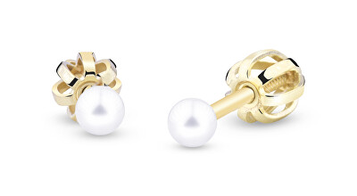 Cutie Jewellery - Perlové náušnice ze žlutého zlata Z3003/4/5/6