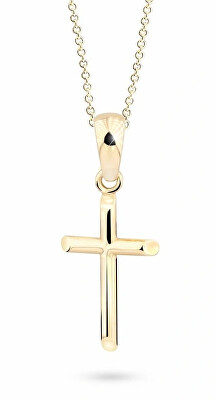 Cutie Jewellery - Přívěsek ze žlutého zlata Křížek Z8048-40-10-X-1
