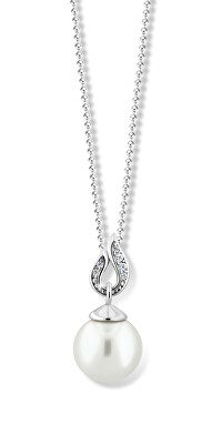 Cutie Jewellery - Působivý perlový přívěsek z bílého zlata Z6297-3153-40-X-2