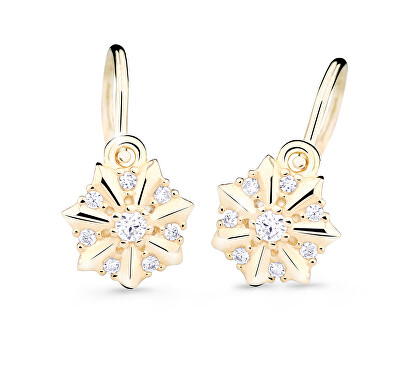 Cutie Jewellery - Půvabné dětské náušnice ze žlutého zlata C2754-10-X-1