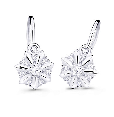 Cutie Jewellery - Půvabné dětské náušnice z bílého zlata C2754-10-X-2