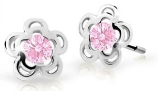 Cutie Jewellery - Půvabné dětské náušnice z bílého zlata C2204-30-X-2
