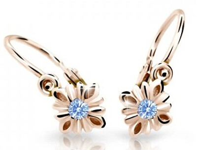 Cutie Jewellery - Půvabné dětské náušnice z růžového zlata C2261-10-X-4