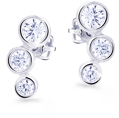 Cutie Jewellery - Půvabné náušnice s třpytivými zirkony Z8030-30-10-X-2