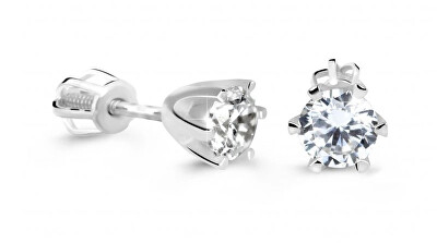 Cutie Jewellery - Půvabné náušnice z bílého zlata se zirkony Z60294-30-10-X-2