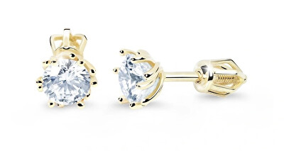 Cutie Jewellery - Půvabné náušnice ze žlutého zlata Z8001-30-10-X-1