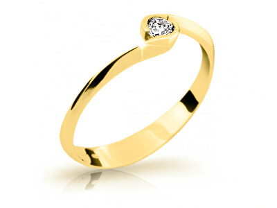 Cutie Jewellery - Půvabný prsten ze žlutého zlata Z6819-1914-10-X-1