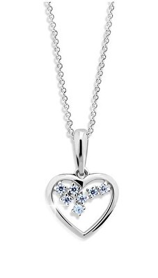 Cutie Jewellery - Romantický přívěsek z bílého zlata Z6299-1606-40-70-X-2