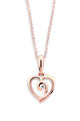 Cutie Jewellery - Romantický přívěsek z růžového zlata Z6298-1609-40-10-X-4
