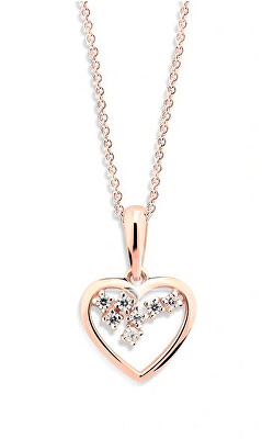 Cutie Jewellery - Romantický přívěsek z růžového zlata Z6299-1606-40-10-X-4