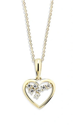 Cutie Jewellery - Romantický přívěsek ze žlutého zlata Z6299-1606-40-10-X-1