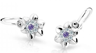 Cutie Jewellery - Roztomilé dětské náušnice z bílého zlata C2202-10-X-2