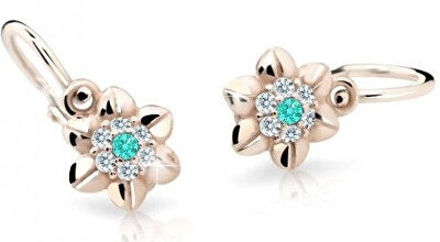 Cutie Jewellery - Roztomilé dětské náušnice z růžového zlata C2202-10-X-4