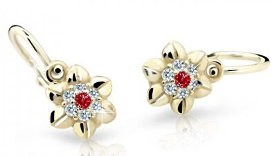 Cutie Jewellery - Roztomilé dětské náušnice ze žlutého zlata C2202-10-X-1