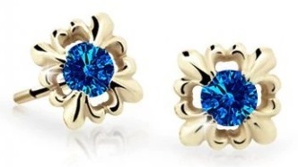 Cutie Jewellery - Roztomilé dětské náušnice ze žlutého zlata C2212-30-X-1