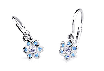 Cutie Jewellery - Slušivé detské náušnice z bieleho zlata C2149-10-X-2