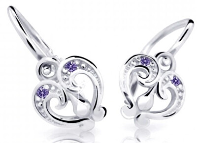 Cutie Jewellery - Slušivé dětské náušnice z bílého zlata C2211-10-X-2