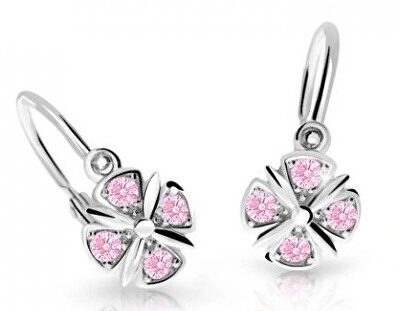 Cutie Jewellery - Slušivé dětské náušnice z bílého zlata C2245-10-X-2