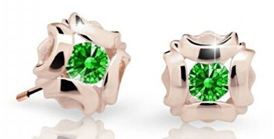 Cutie Jewellery - Slušivé dětské náušnice z růžového zlata C2216-30-X-4