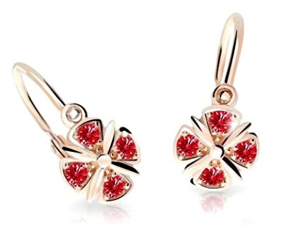Cutie Jewellery - Slušivé dětské náušnice z růžového zlata C2245-10-X-4