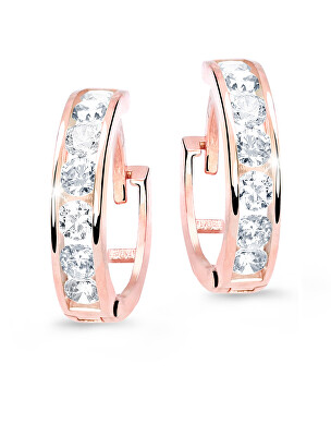 Cutie Jewellery - Slušivé dětské náušnice z růžového zlata C3345-80-X-4