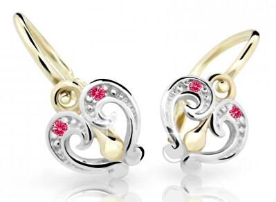 Cutie Jewellery - Slušivé dětské náušnice ze žlutého zlata C2211-10-X-1