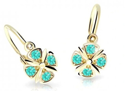 Cutie Jewellery - Slušivé dětské náušnice ze žlutého zlata C2245-10-X-1