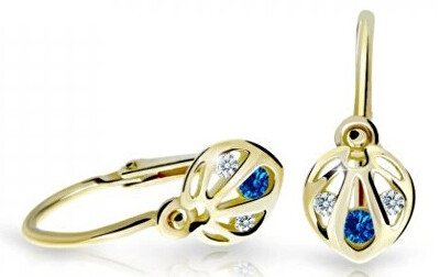 Cutie Jewellery - Slušivé dětské náušnice ze žlutého zlata C2265-10-X-1