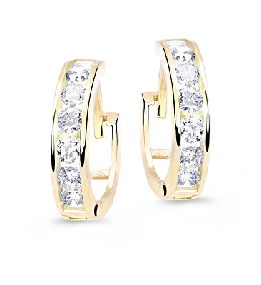 Cutie Jewellery - Slušivé dětské náušnice ze žlutého zlata C3345-80-X-1