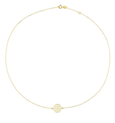 Cutie Jewellery - Slušivý náhrdelník ze žlutého zlata Z0120-40-X-1