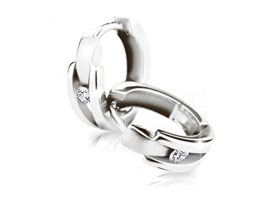 Cutie Jewellery - Stylové kruhy z bílého zlata Z64841-2023-80-10-X-2