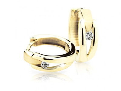 Cutie Jewellery - Stylové kruhy ze žlutého zlata Z64841-2023-80-10-X-1