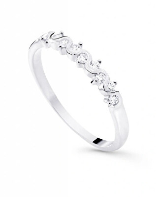 Cutie Jewellery - Stylový prsten z bílého zlata Z8022-2086-10-X-2