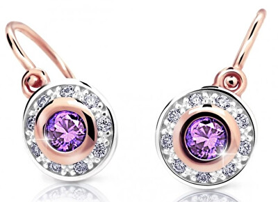 Cutie Jewellery - Třpytivé dětské bicolor náušnice C2400-10-X-4